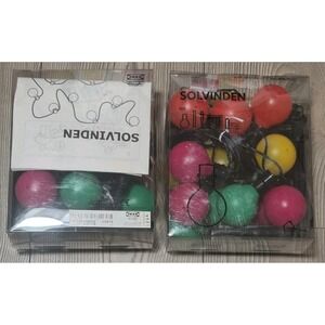 2 Sets 16 Ea Ikea Solvinden 802.442.02 String Lights Bundle 32 Lights Multicolor
